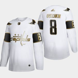 Washington Capitals Trikot Alexander Ovechkin #8 NHL Golden Edition Weiß Authentic